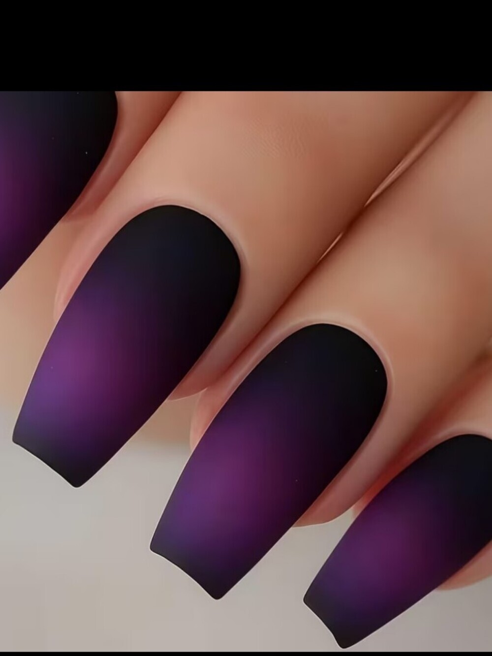 🔥3/$21 Matte Purple Ombre Press On Nails